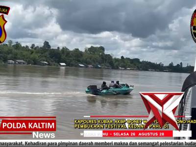 Kapolres Kutai Barat hadiri acara pembukaan Festival Kedang Pahu - PoliceTube