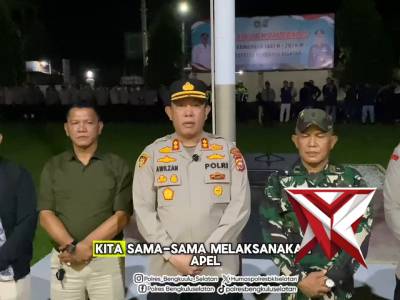 Patroli Kamtibmas Gabungan Skala Besar Di Wilayah Hukum Polres Bengkulu Selatan