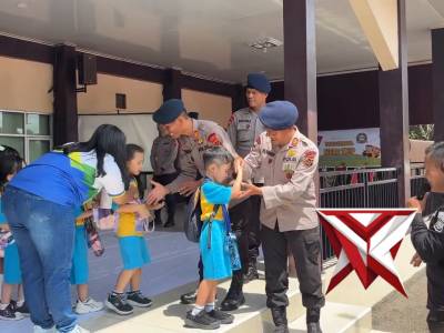 Preschool Field Trip TK Kurnia Global School di Satbrimob Polda Jambi - PoliceTube