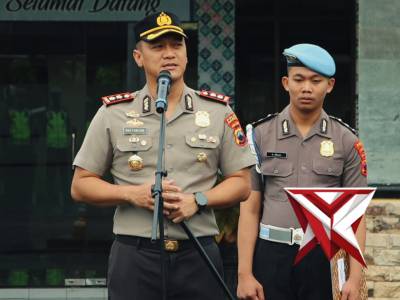 Apel Pagi Personel Polres Pekalongan Kota dipimpin Kapolres Pekalongan Kota