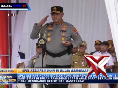 Apel Kesiapsiagaan dalam rangka menjaga Kamtibmas selama bulan suci ramadhan 1447 H / 2026 M
