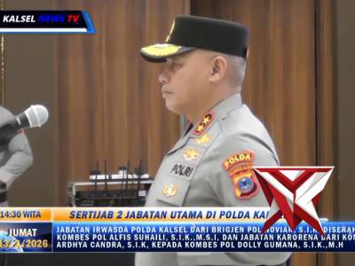 Serah Terima Jabatan Irwasda Dan Karo Rena Polda Kalsel - PoliceTube