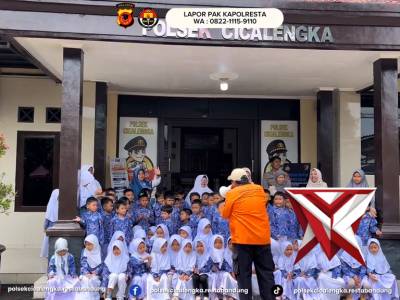 Polsek Cicalengka kedatangan tamu kecil dari Taman Kanak-Kanak