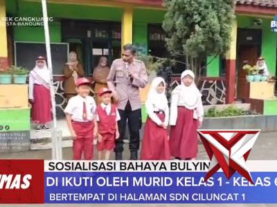 Kanit Binmas Polsek Cangkuang melaksanakan kegiatan sambang dan pembinaan di SDN Ciluncat 1 - PoliceTube