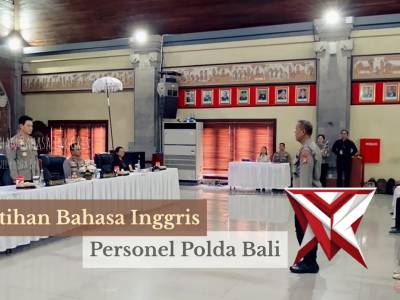 Pelatihan Peningkatan Kemampuan Bahasa Inggris Personel Polda Bali - PoliceTube