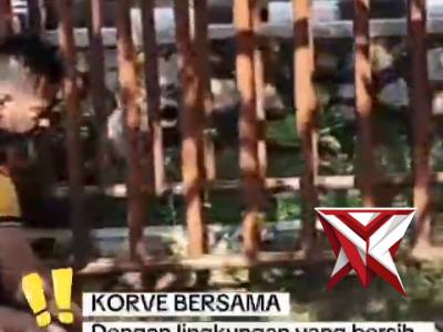 Melaksanakan kegiatan Korve bersama