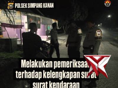 polsek simpang kanan melaksanakan patroli KRYD - PoliceTube
