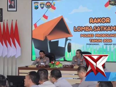 Polres Probolinggo menggelar rapat persiapan pelaksanaan Lomba Satkamling 2026