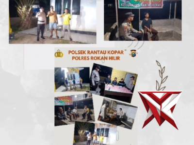 patroli dialogis oleh personil polsek rantau kopar