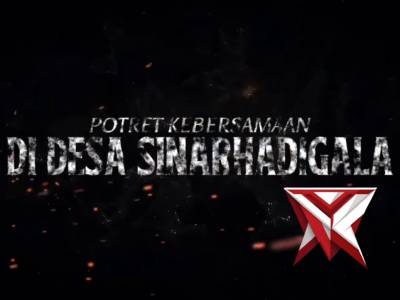 Potret kebersamaan di Desa Sinarhadigala Polisi dan Warga Bersatu Bangun Plat Deker jalan