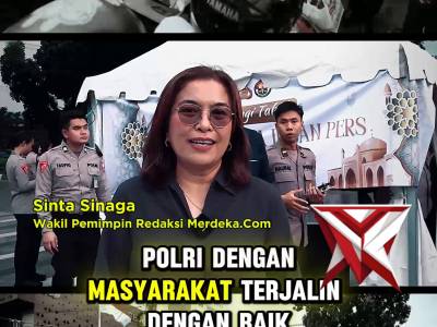 Polri dan PJU Mabes Polri Turun kejalan sapa masyarakat bersama insan Pers