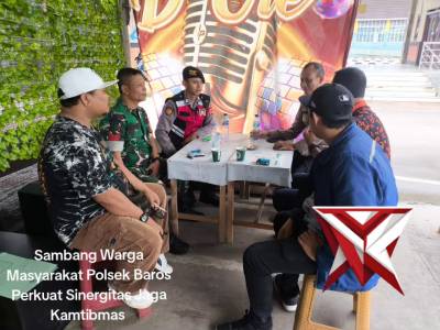 Sambang Warga Masyarakat Polsek Baros Perkuat Sinergitas dalam menjaga Kamtibmas - PoliceTube