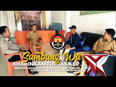 Sambang warga di wilayah hukum polsek bangko