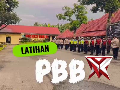 Kabag Sdm Polres Binjai memimpin Latihan PBB terhadap Personil Polres Binjai - PoliceTube