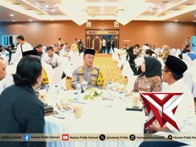 Gelar Buka Puasa Bersama Awak Media, Kapolda Sumsel Tegaskan Kemitraan Strategis. - PoliceTube
