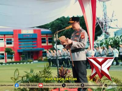 Kapolda Sumsel Irjen Pol. Dr. Sandi Nugroho, S.I.K., S.H., M.Hum Pimpin Upacara Hari Kesadaran Nasio - PoliceTube