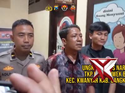 PENYAMPAIAN UNGKAP KASUS NARKOBA TKP DESA DUWEK BUTERBKEC. KWANYAR KAB. BANGKALAN - PoliceTube