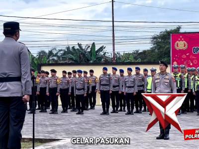 Kapolres Sambas Pimpin Apel Gelar Pasukan Operasi Kepolisian Kewilayahan Liong Kapuas Tahun 2026 - PoliceTube