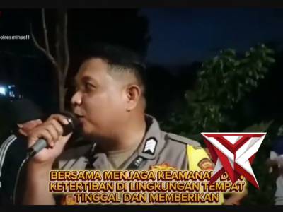 Bhabinkamtibmas Polres Minsel Beri Himbauan Kamtibmas dalam Kegiatan Masyarakat