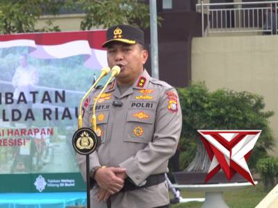 Apel Pemberangkatan Satgas Darurat Jembatan Di Wilayah Hukum Polda Riau - PoliceTube