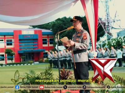 Kapolda Sumsel Pimpin Upacara Hari Kesadaran Nasional di Mapolda Sumsel - PoliceTube
