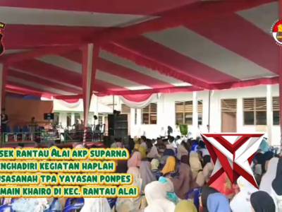 Kapolsek Rantau Alai memberikan himbauan kepada masyarakat - PoliceTube