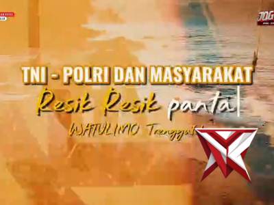 Tindak Lanjuti Instruksi Presiden, TNI-Polri Trenggalek Gercep Bersihkan Area Pantai Mutiara - PoliceTube