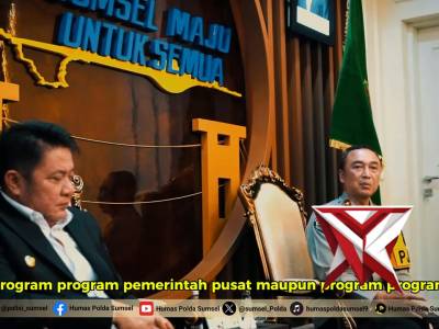 Kapolda Sumatera Selatan Irjen Pol. Dr. Sandi Nugroho, S.I.K., S.H., M.Hum. melaksanakan lawatan ker