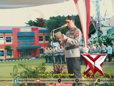 Kapolda Sumsel Irjen Pol. Dr. Sandi Nugroho, S.I.K., S.H., M.Hum Pimpin UPC Hari Kesadaran Nasional - PoliceTube