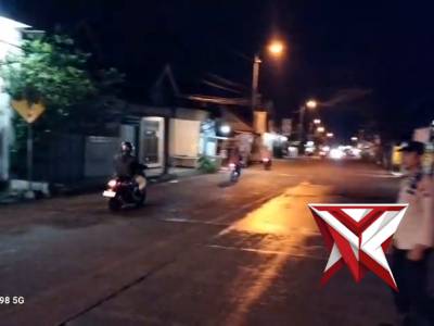 Patroli Malam Blue Light / Blue Night di depan ATM BRI Pugeran, Desa Pugeran Kec. Gondang. - PoliceTube