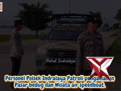 Beri rasa aman dan nyaman bagi masyarakat di bulan ramadan, personel Polsek Indralaya melaksanakan p - PoliceTube