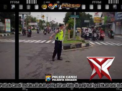 Pos Pelayanan Pagi pastikan Lalu Lintas Aman