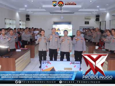 Polres Probolinggo menggelar rapat persiapan pelaksanaan Lomba Satkamling Polres Probolinggo - PoliceTube