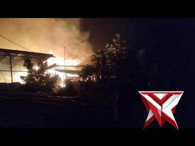 [ POLSEK JATIREJO ] EVAKUASI KEBAKARAN