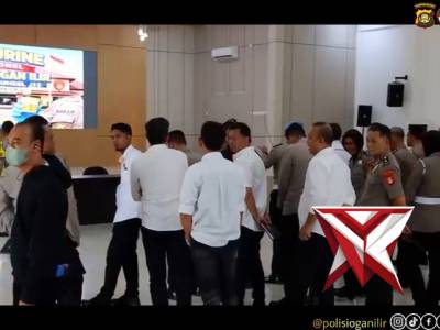 Tes urine personil Polres Ogan Ilir