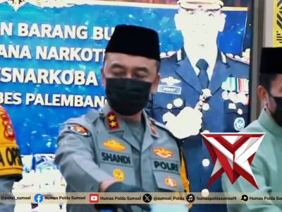 Kapolda Sumsel Pimpin Pemusnahan Barang Bukti