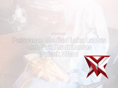 Kanit Lantas Polsek Waru bantu mediasi penanganan laka lantas di jalan raya waru - PoliceTube