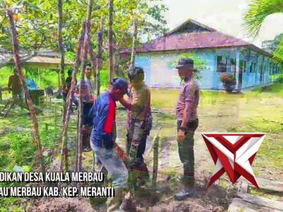 Pembangunan Jembatan Merah Putih Presisi di Satuan Wilayah Polda Riau - PoliceTube