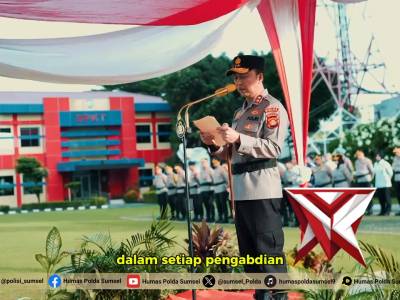 Kapolda sumsel irup upacara bulanan - PoliceTube