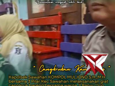 Cangkruk Kamtibmas Polsek Sawahan - PoliceTube