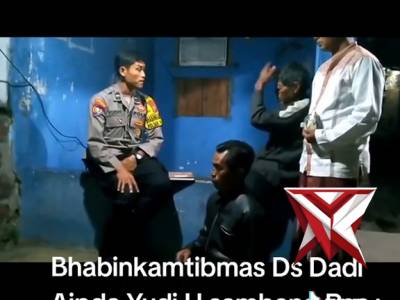 Anggota Polsek Plaosan laksanakan Sambang Pos Kamling di Desa Dadi Kecamatan Plaosan - PoliceTube