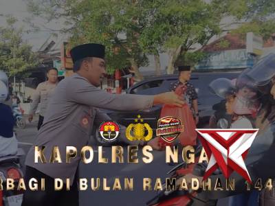 Kapolres Ngawi Berbagi di Bulan Ramadan