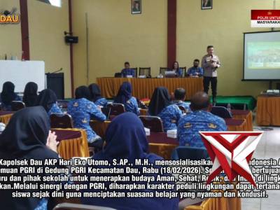 POLSEK DAU GANDENG PGRI: WUJUDKAN SEKOLAH ASRI! ?????? - PoliceTube