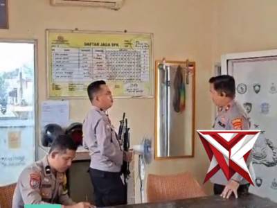 Wakapolres Tanggamus Sidak Pelayanan dan Tahanan Polsek Talang Padang