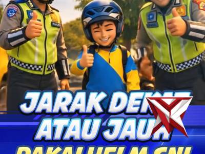 Jauh Dekat Pakai Helm, Keselamatan Nomor Satu - PoliceTube