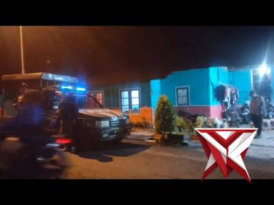 Jaga Kamtibmas Ramadan, Polsek Sempol Gelar Patroli Blue Light