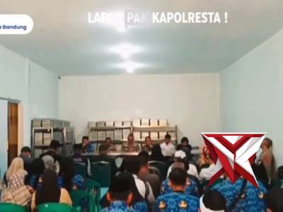 Polresta Bandung menggelar kegiatan syukuran sekaligus peresmian Dapur Makan Bergizi