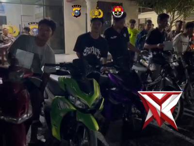 Patroli Balap Liar Polsek Pangkalan Kuras