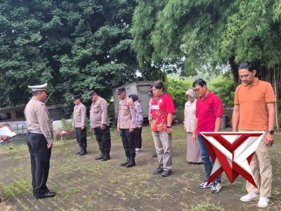Polsek Wonoayu Tetap Semangat Apel Pagi di Bulan Puasa