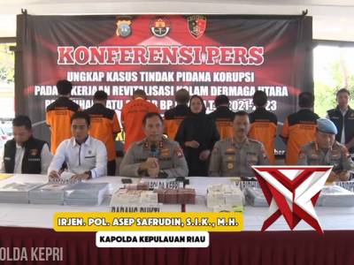 Konpers Pengungkapan Kasus Tindak Pidana Korupsi Proyek Revitalisasi Dermaga Kerugian Rp 30,6 Miliar